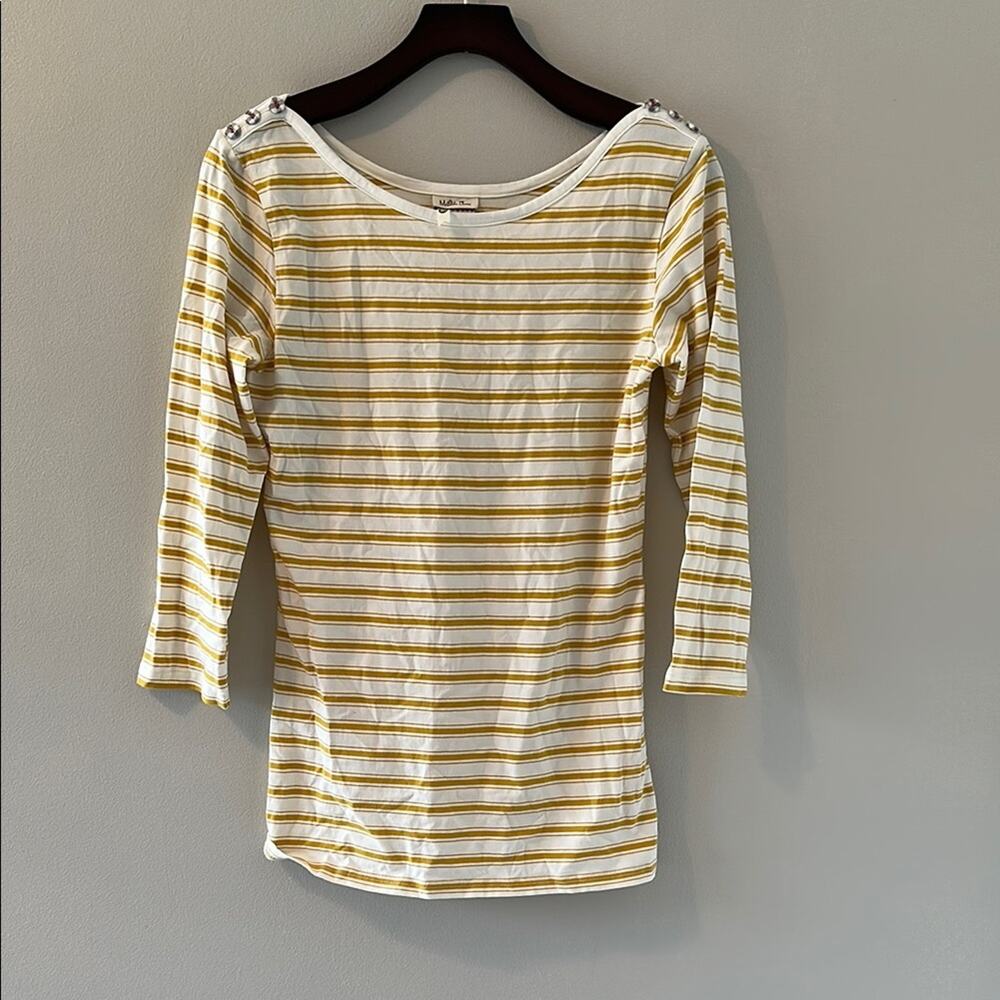 Matilda Jane White and Yellow Striped Blouse